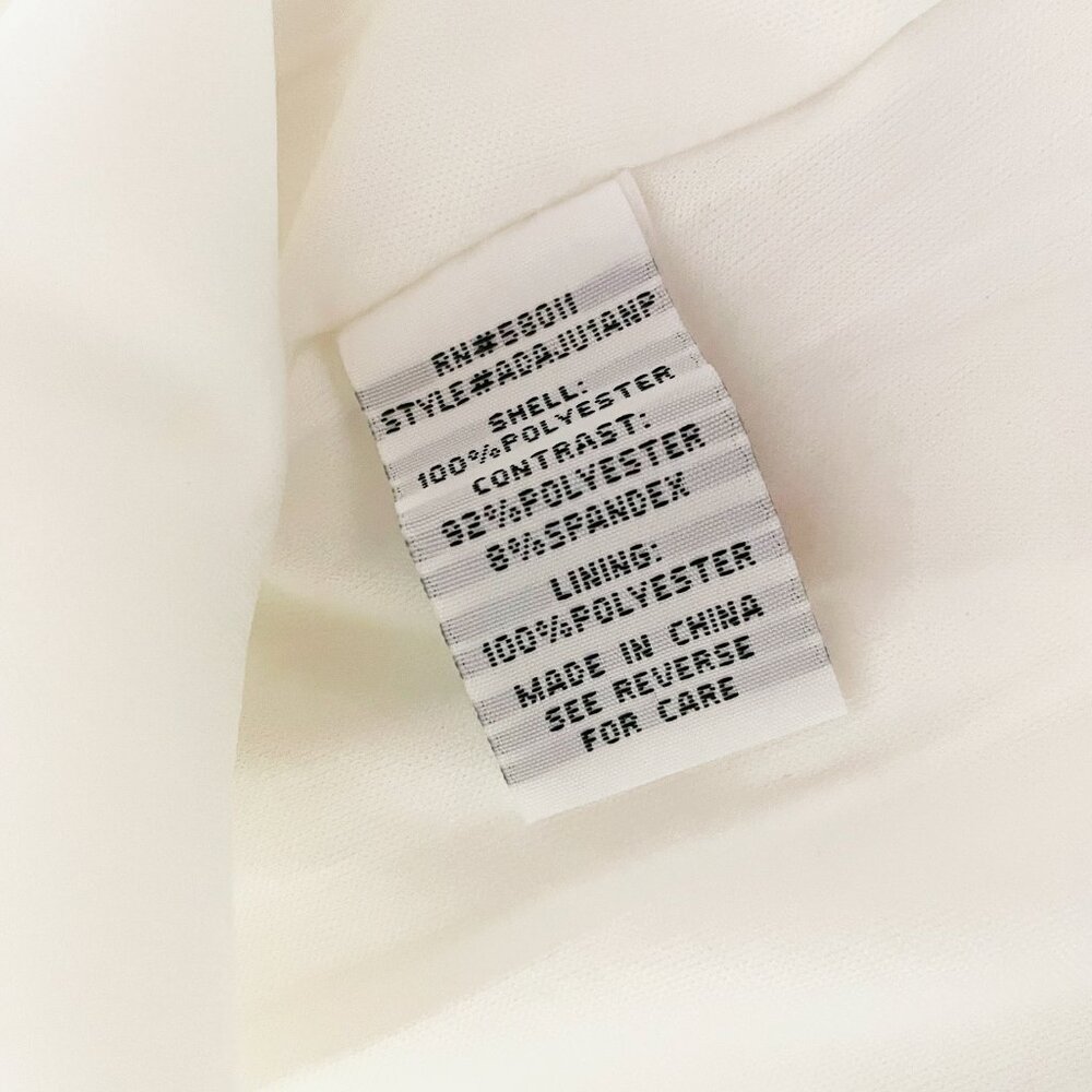 Sangria White Textured Midi Dress | Short Sleeve | Size 4 | NWT - Picture 11 of 12